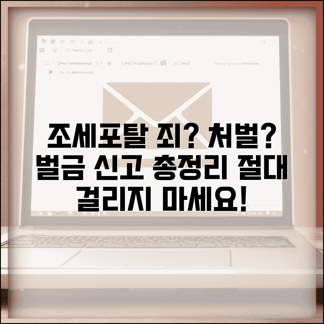 조세포탈죄 성립 조건 및 처벌 | 조세범처벌법상 벌금, 처벌 기준 및 신고 방법 총정리