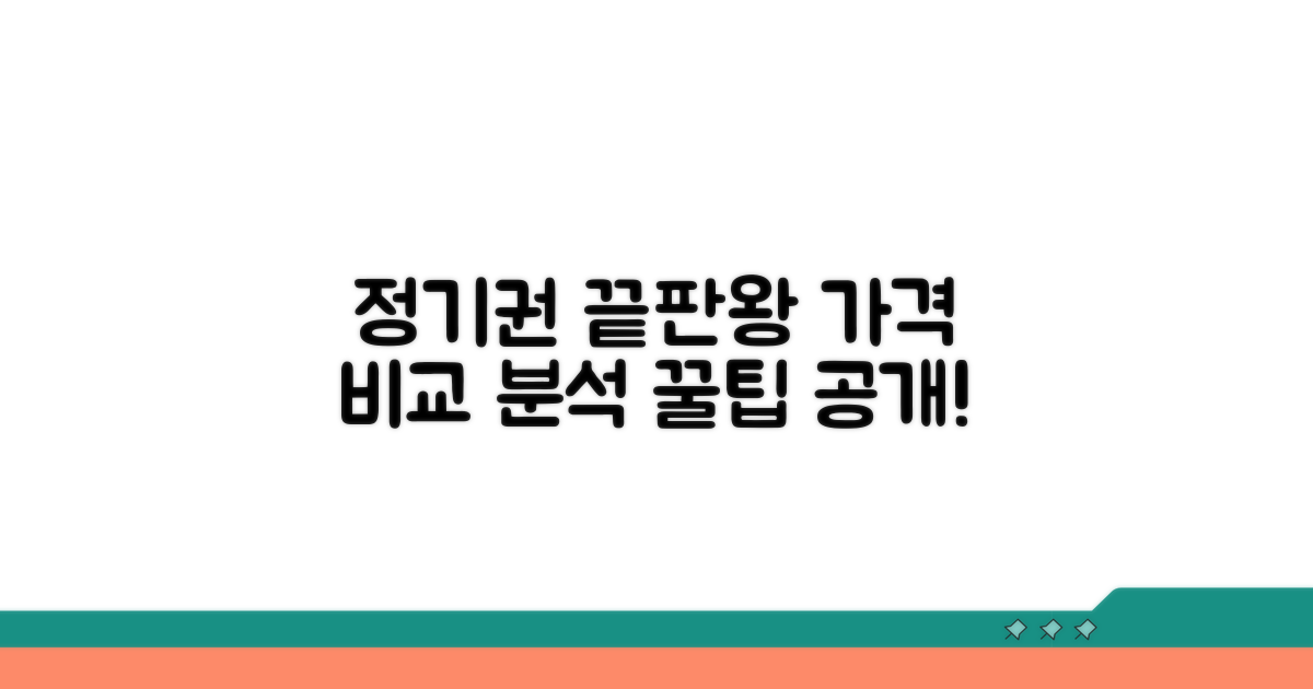 정기권 가격 비교와 교통수단별 분석