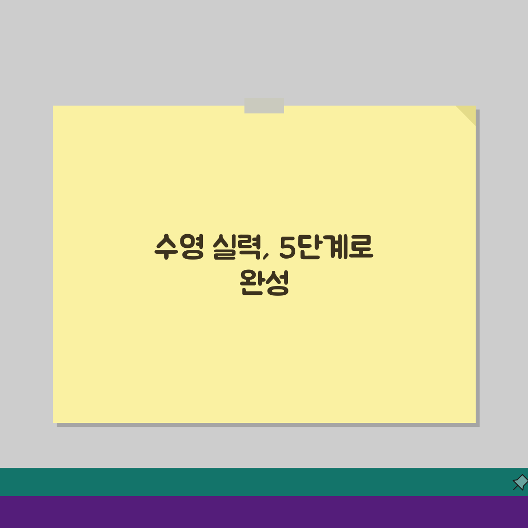 창녕스포츠센터 수영강습 프로그램: 수준별 맞춤형 강습 5단계 가이드